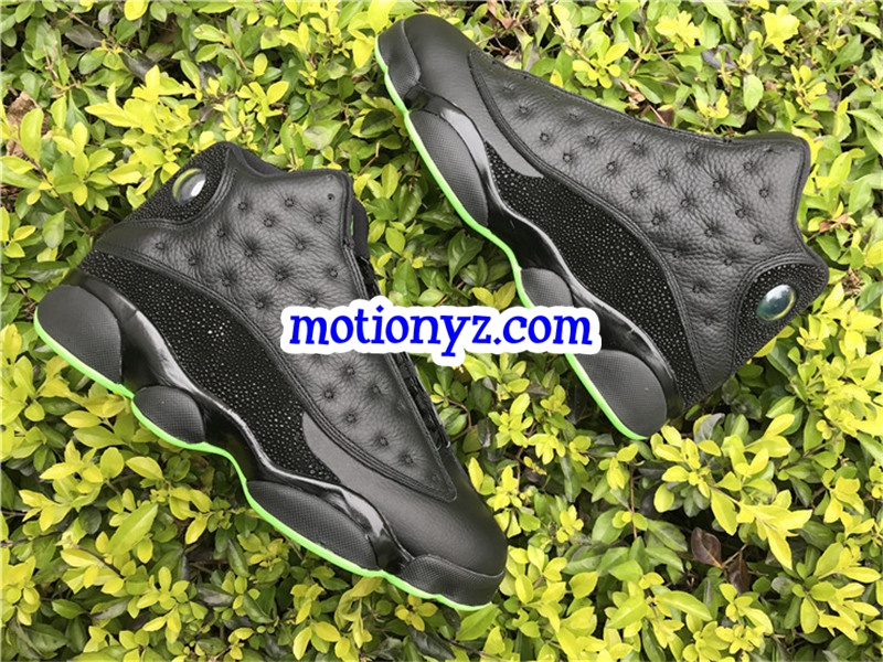 Authentic Air Jordan 13 Retro Black Green